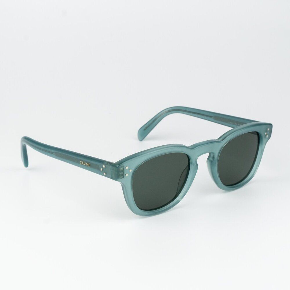 Celine 3 DOTS Men Sunglasses Lime Green Transparent Square CL40233I 93N - Picture 4 of 10